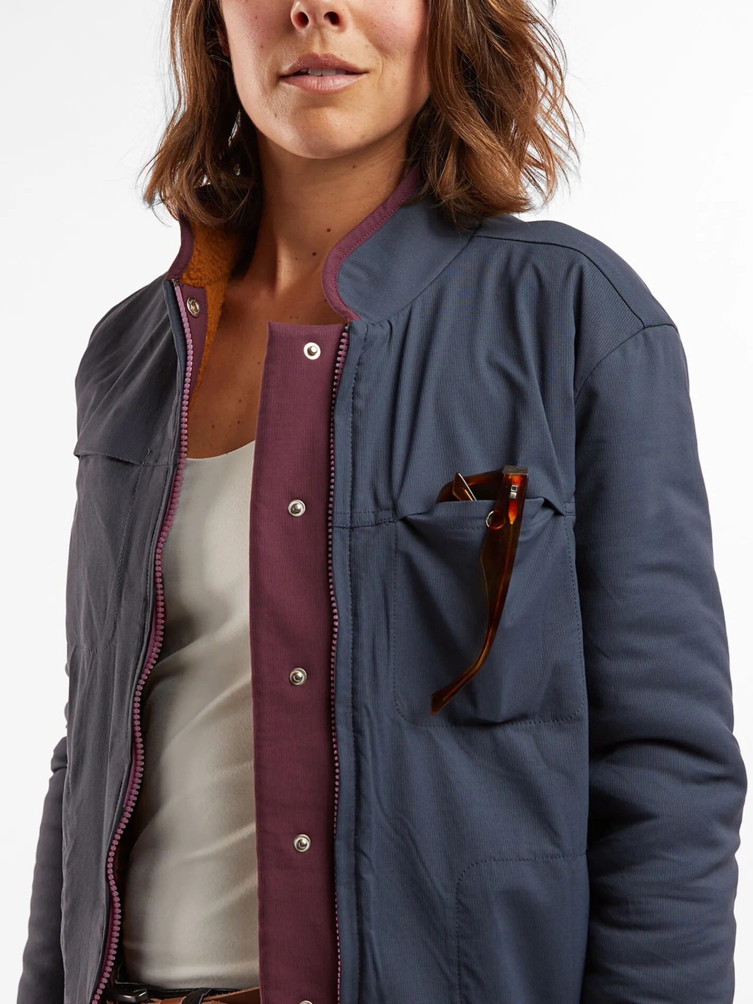 Women Title Nine Hoodies & Sweatshirts>Annapurna Reversible Fleece Jacket