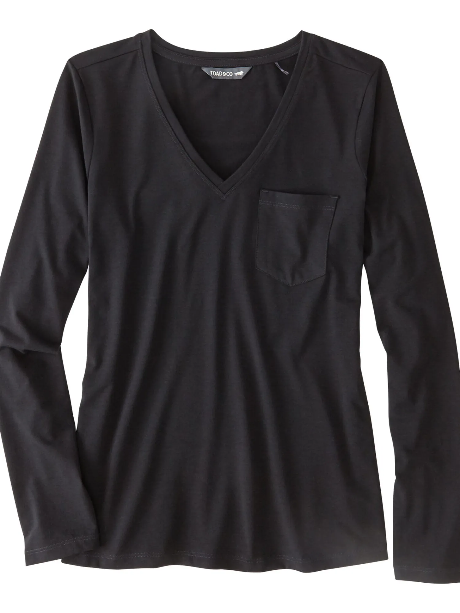 Women Title Nine Long Sleeve Tops>Aviatrix Long Sleeve V Neck Tee