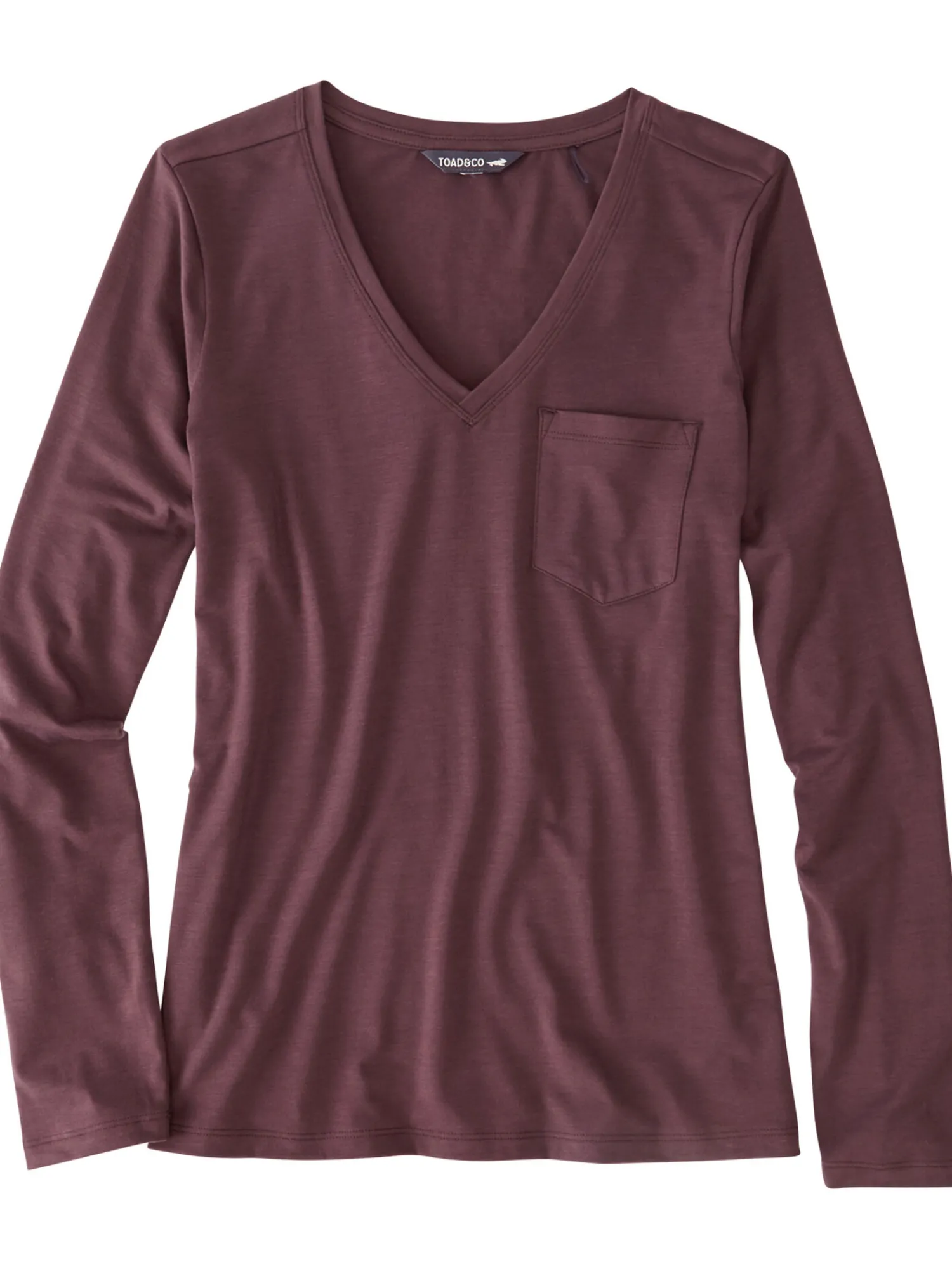 Women Title Nine Long Sleeve Tops>Aviatrix Long Sleeve V Neck Tee