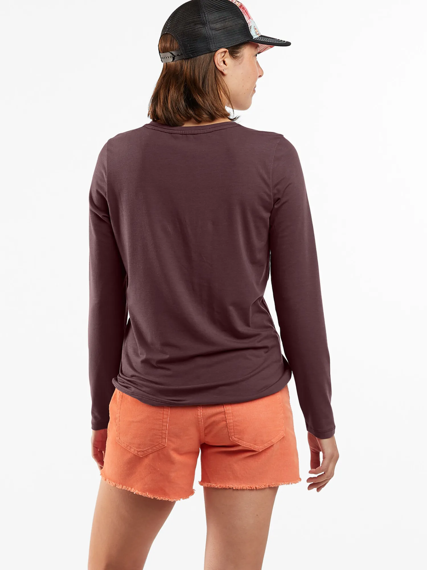 Women Title Nine Long Sleeve Tops>Aviatrix Long Sleeve V Neck Tee