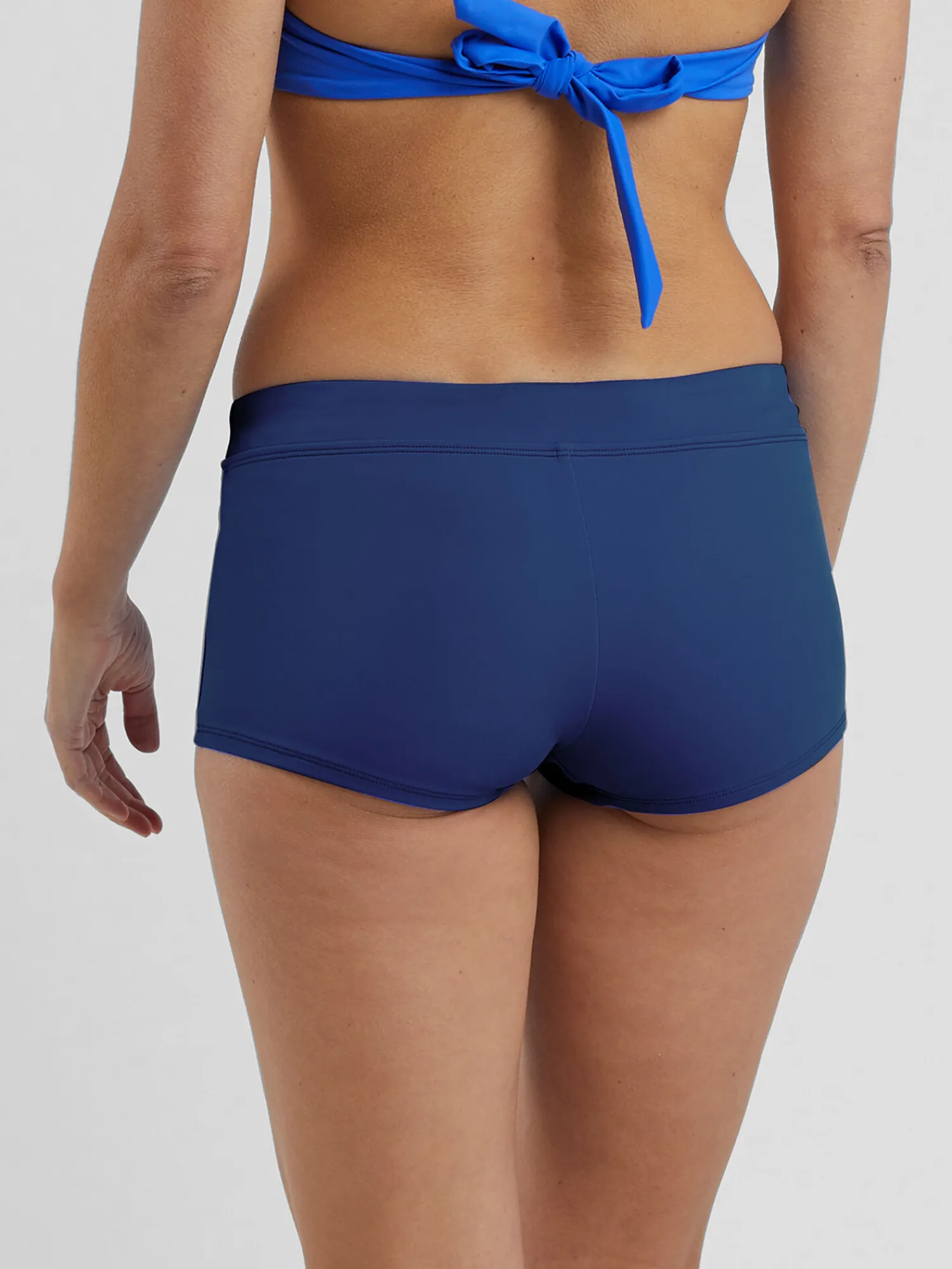 Women Title Nine Solid Swim Bottoms>Boyshort Bikini Bottom - Solid