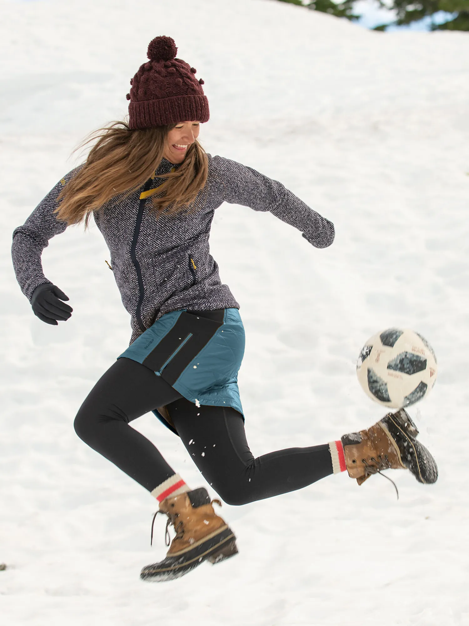 Women Title Nine Skirts>Bun Warmer Quilted Skirt