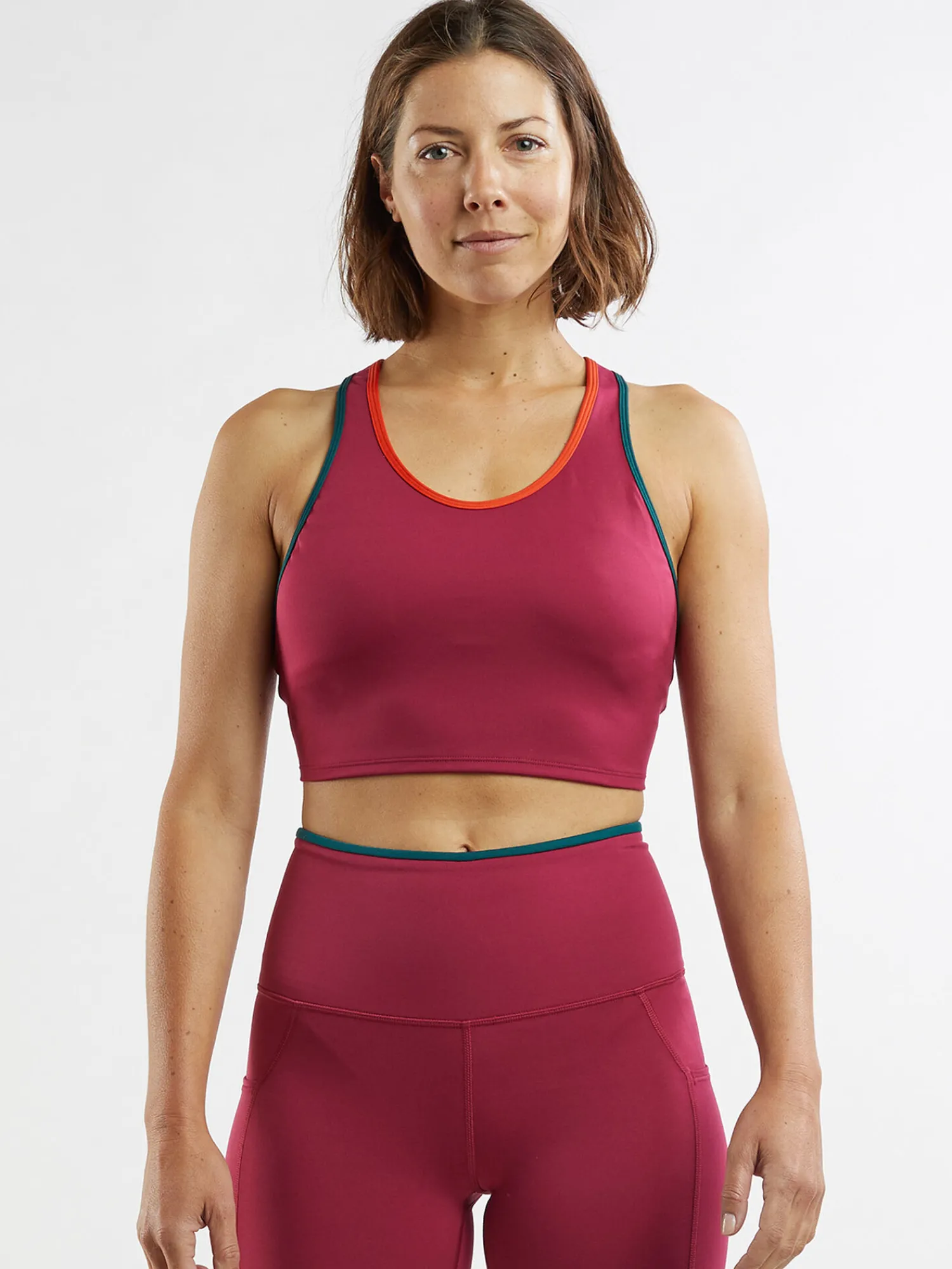 Women Title Nine Sports Bras>Calenta Cropped Bra Top