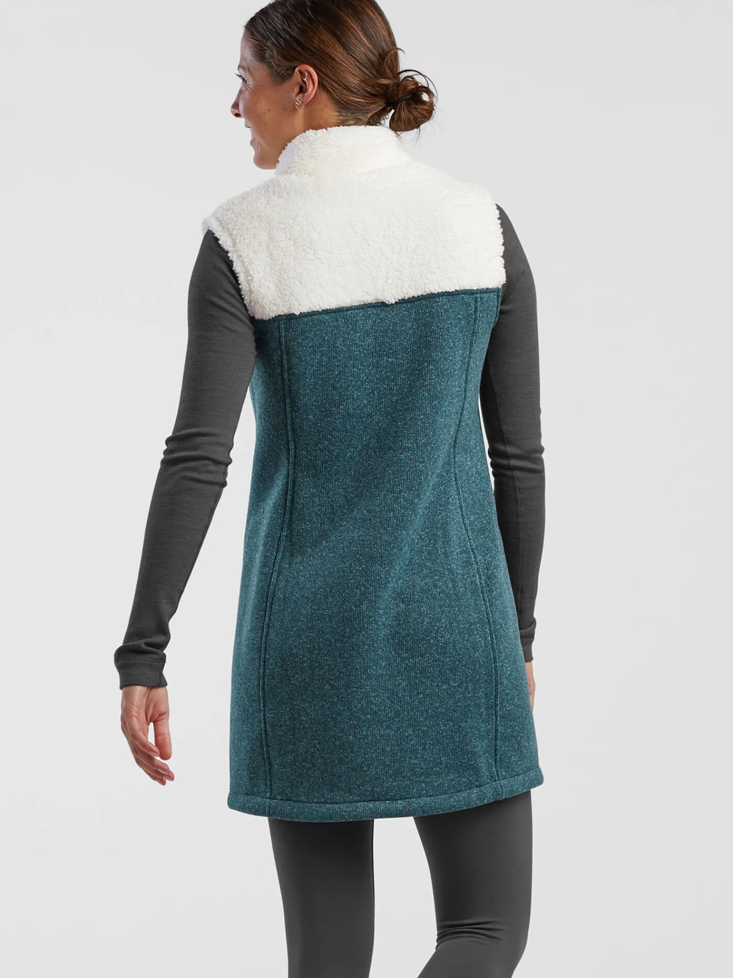 Women Title Nine Dresses>Callitrix Fleece Vest Dress