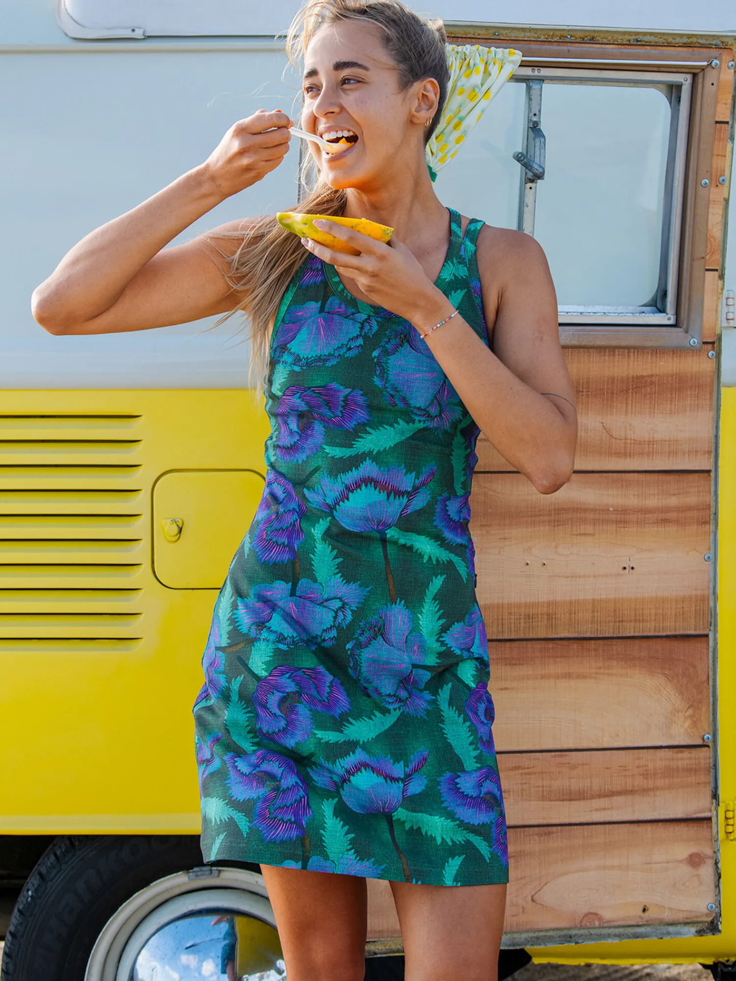 Women Title Nine Dresses>Cirque De La Vie Dress - Water Lily