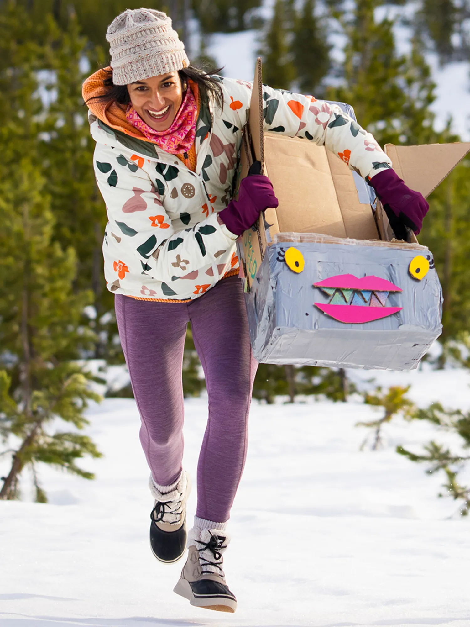 Women Title Nine Bottoms Finder>Crash 2.0 Polartec® Petite Tights - Striated