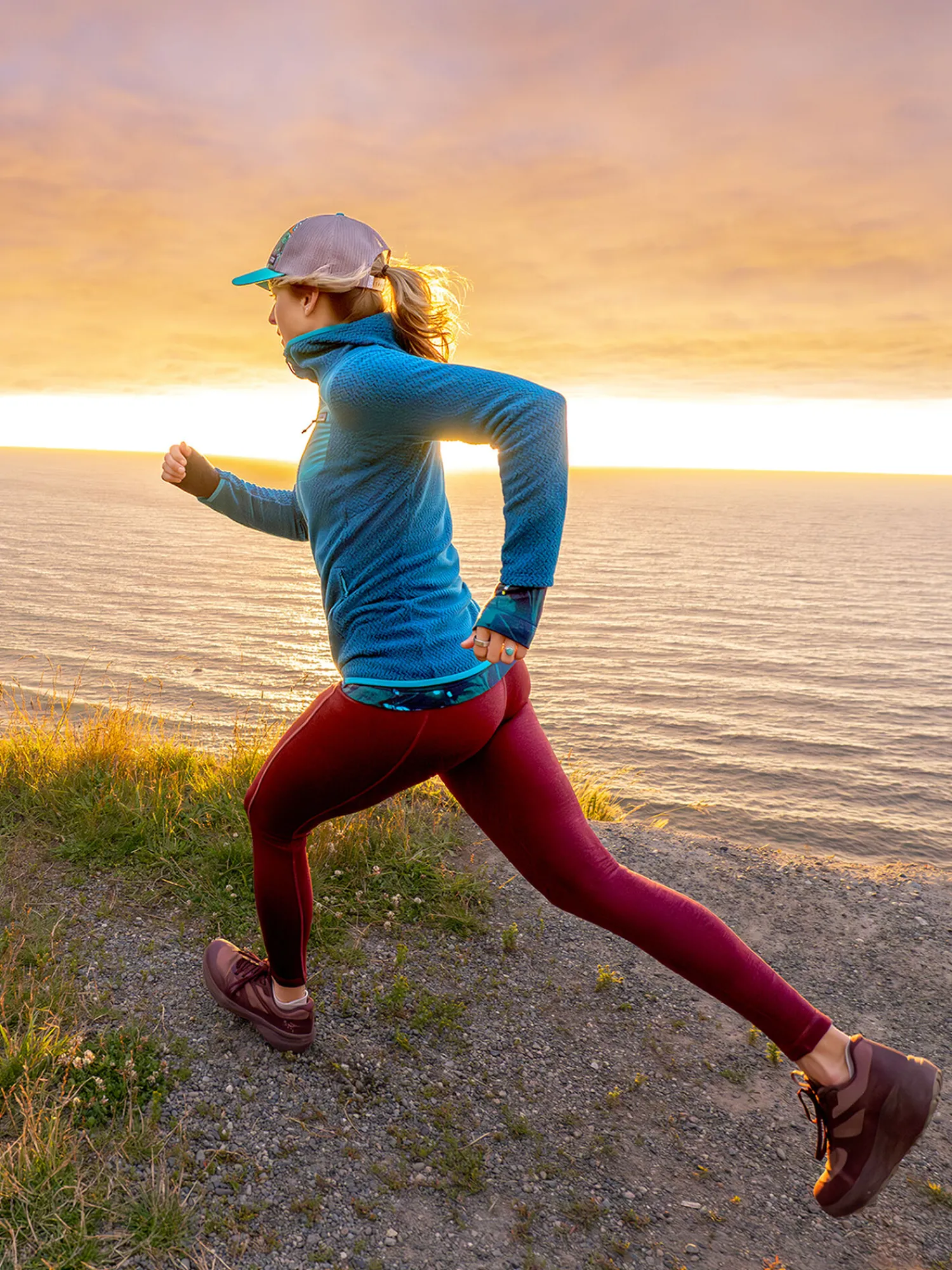 Women Title Nine Bottoms Finder>Crash 2.0 Polartec® Petite Tights - Striated