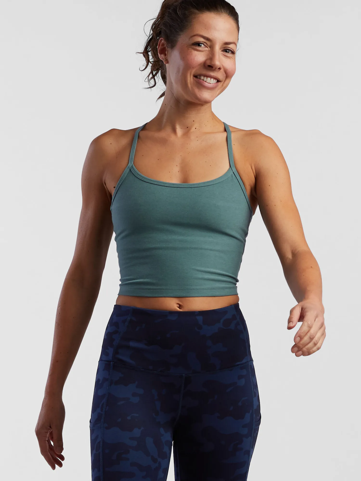 Women Title Nine Tank Tops>Cropped Cami Bra Top