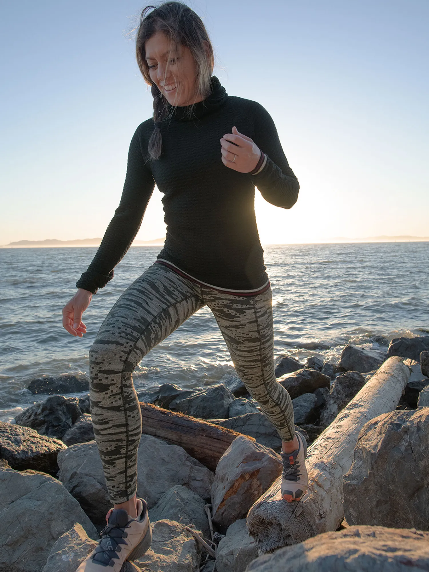 Women Title Nine Bottoms Finder>Daily Decathlon Tights - Headlands
