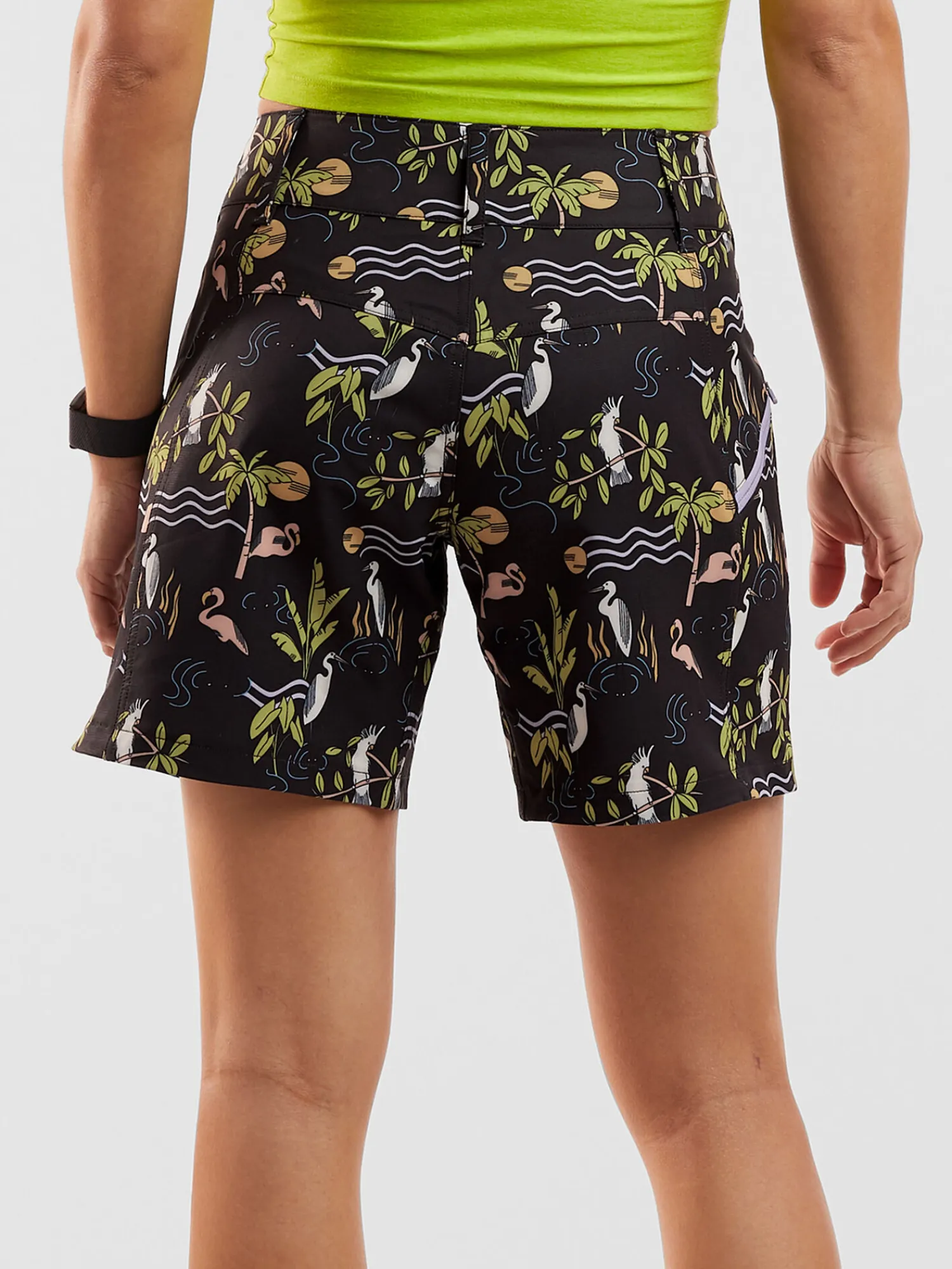Women Title Nine Bottoms Finder>Gone Wild Rye Mountain Bike Shorts 7"