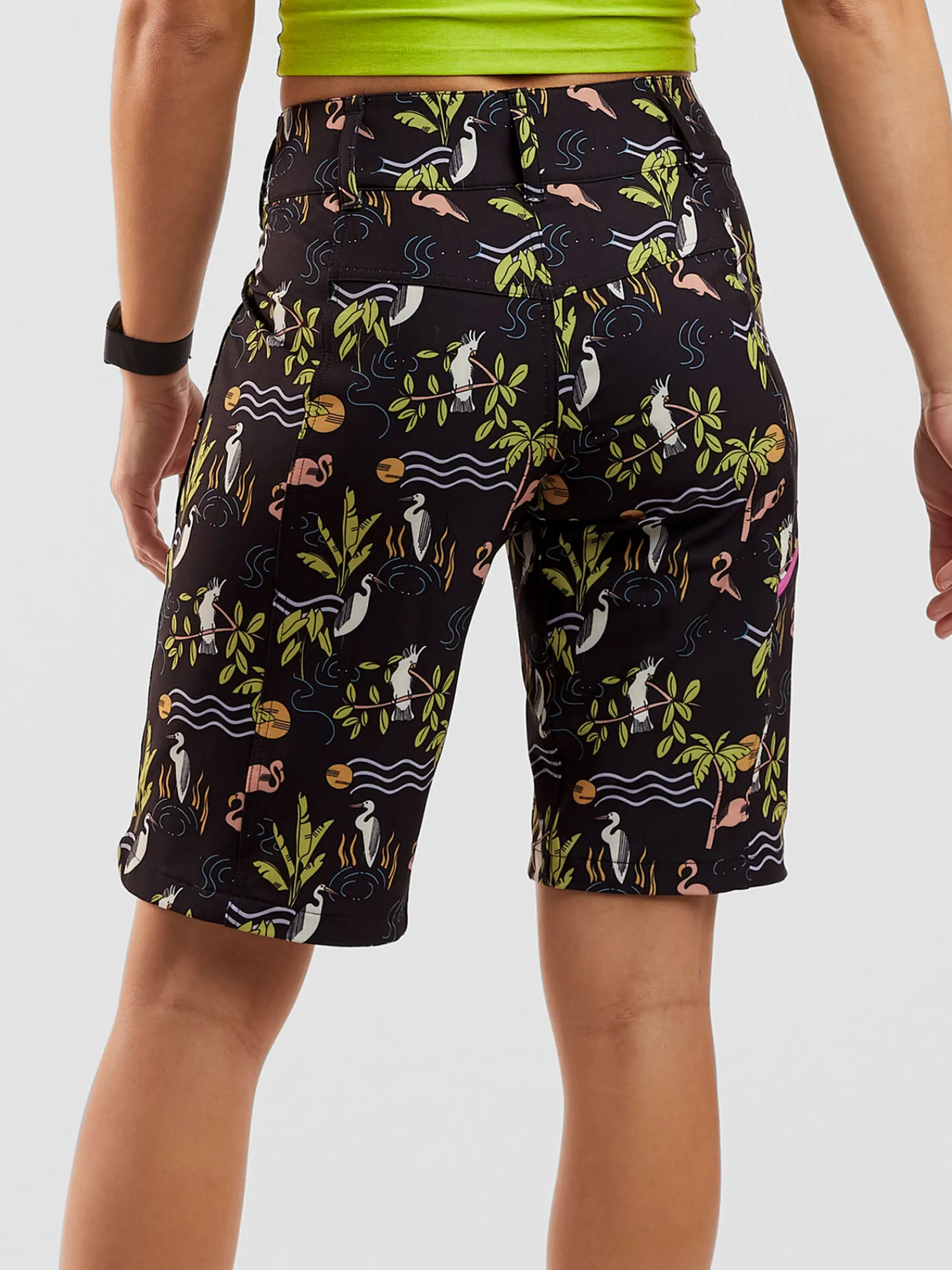 Women Title Nine Upf Clothing>Gone Wild Rye Mountain Bike Shorts 12"