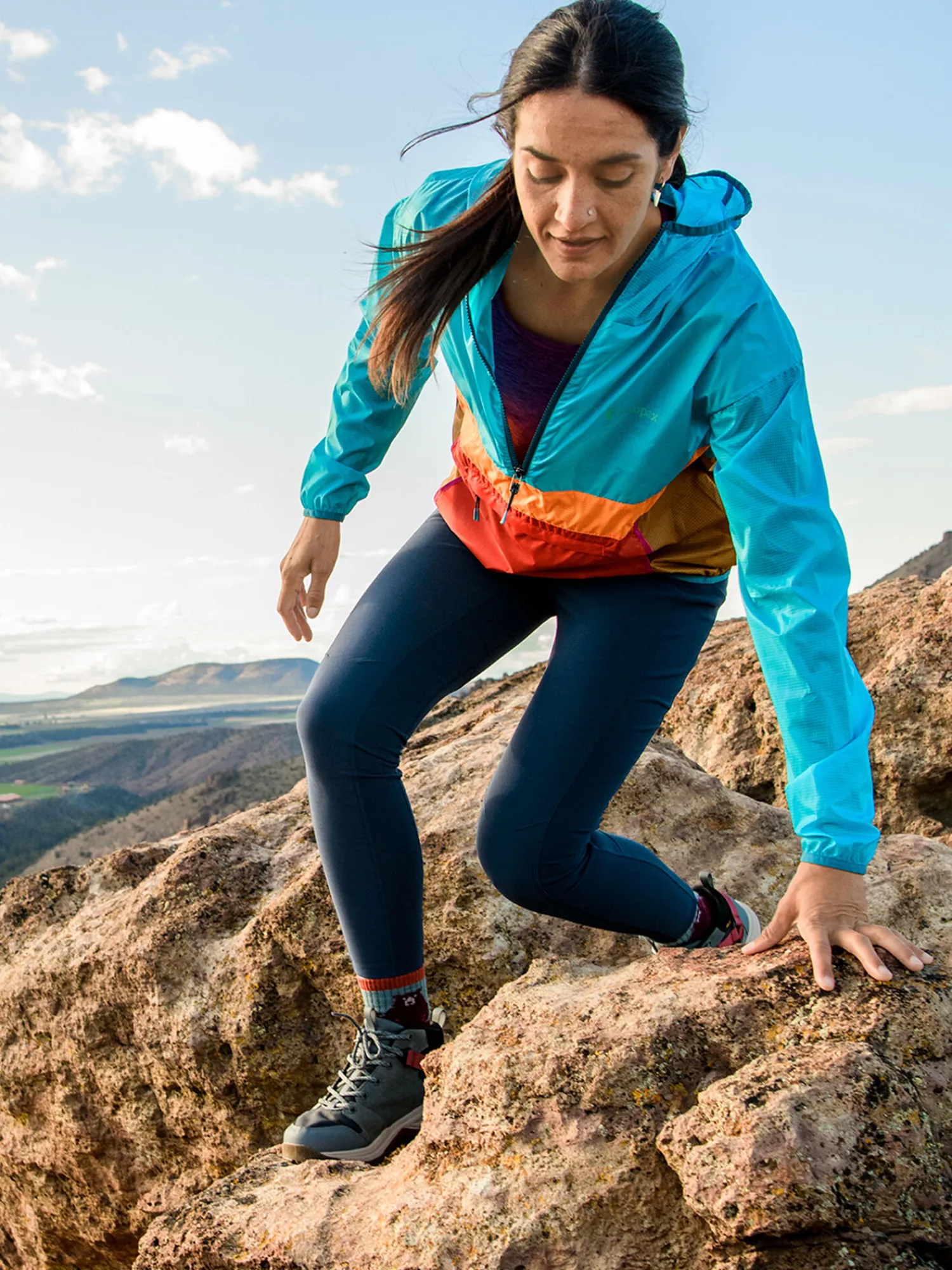 Women Title Nine Jackets>La Exploradora 1/2 Zip Windbreaker