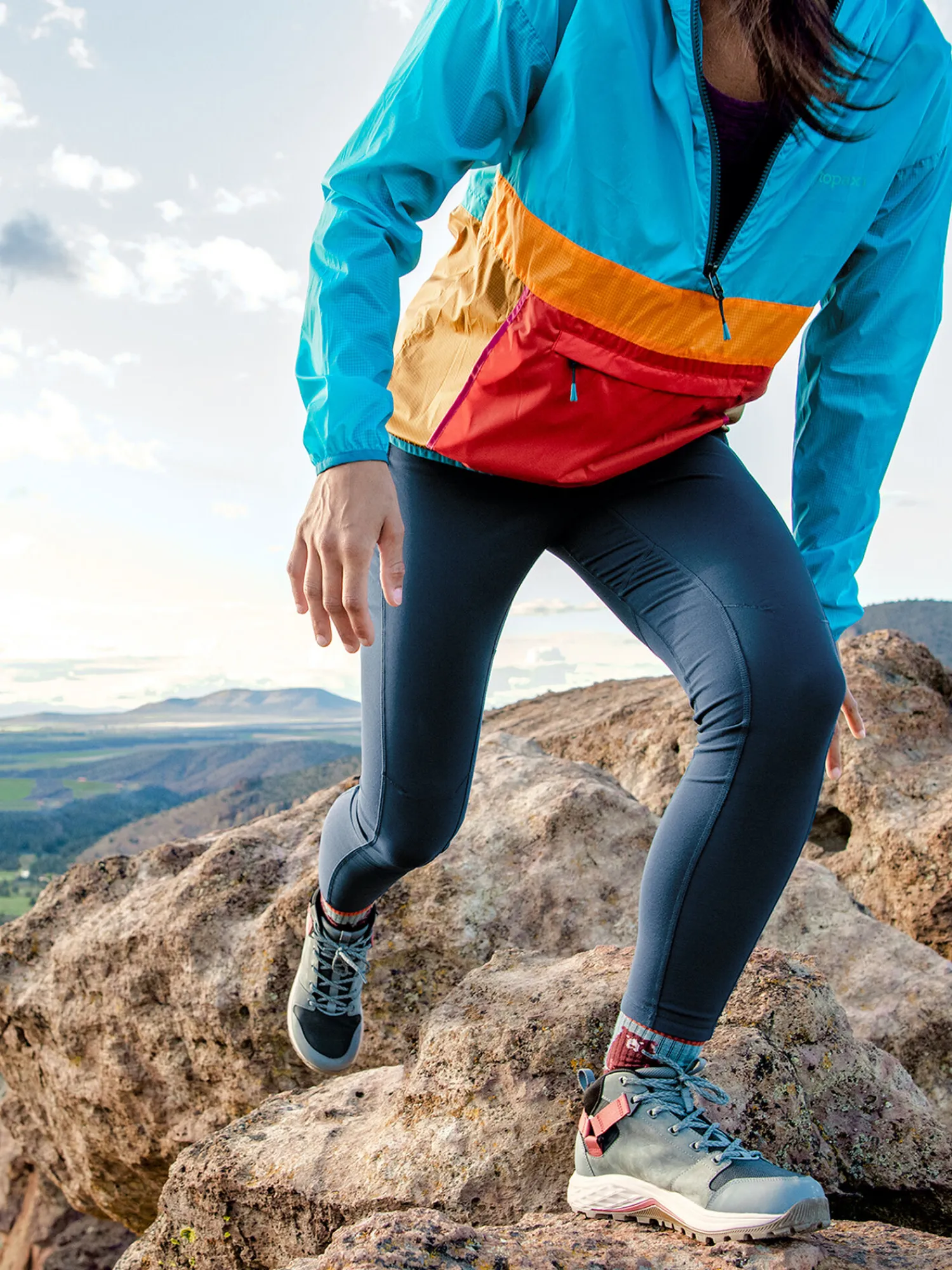 Women Title Nine Jackets>La Exploradora 1/2 Zip Windbreaker