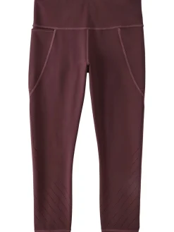 Women Title Nine Bottoms Finder>Mad Dash Lite Reversible Crop Tights - Perforated