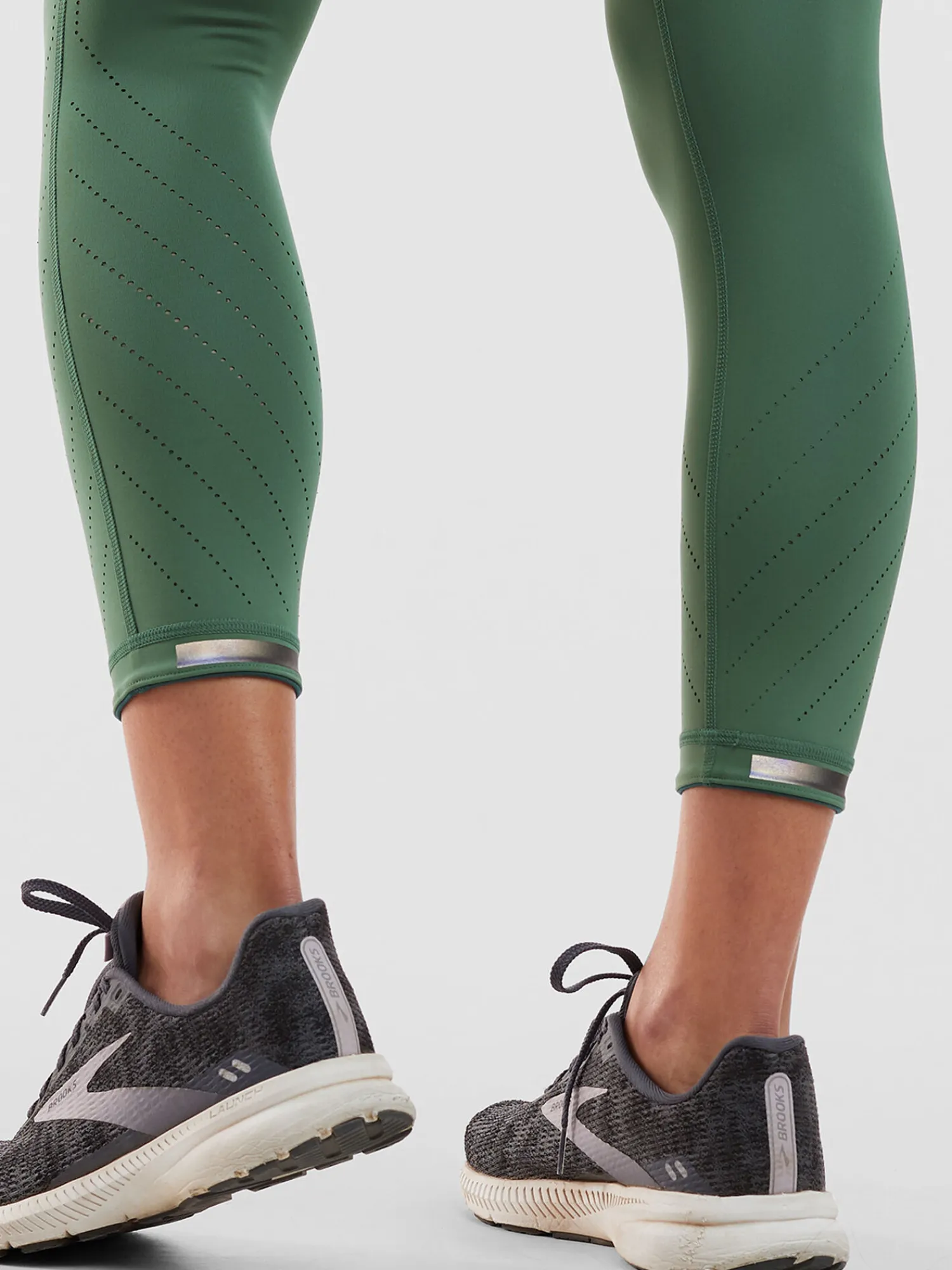 Women Title Nine Bottoms Finder>Mad Dash Lite Reversible Crop Tights - Perforated