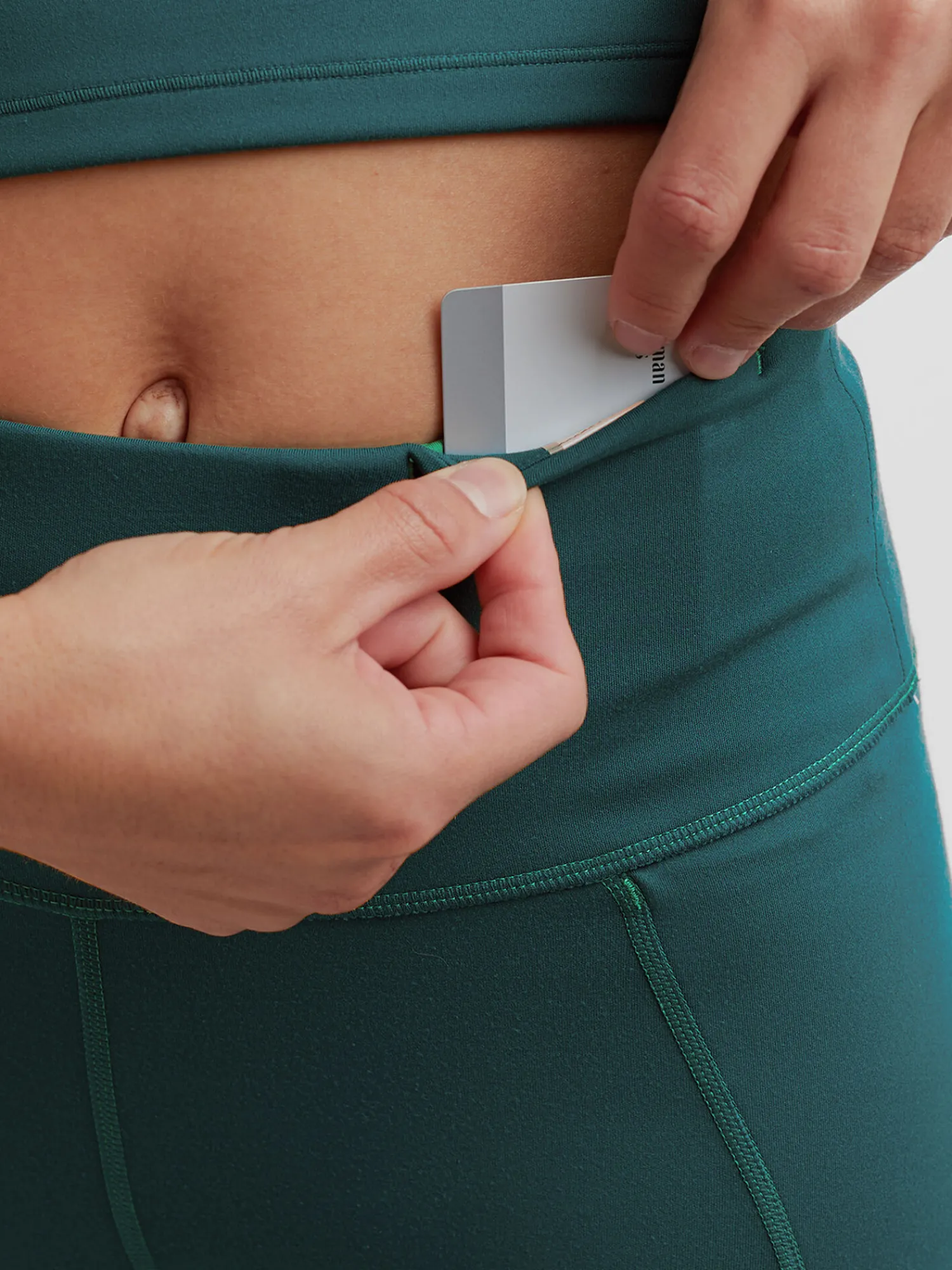 Women Title Nine Bottoms Finder>Mad Dash Lite Reversible Crop Tights - Perforated