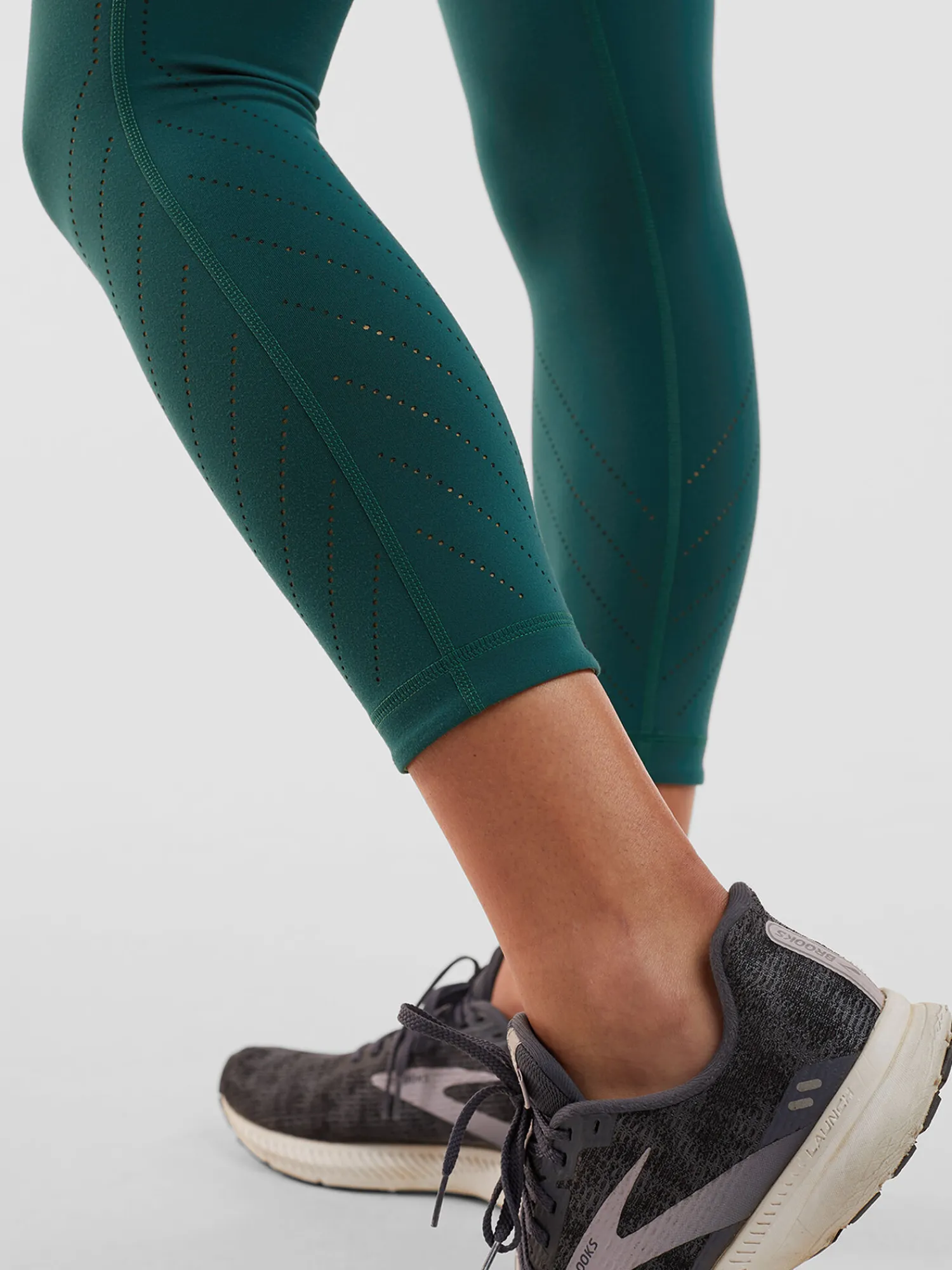 Women Title Nine Bottoms Finder>Mad Dash Lite Reversible Crop Tights - Perforated