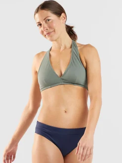 Women Title Nine Bikini Tops>Makai Halter Bikini Top - Solid