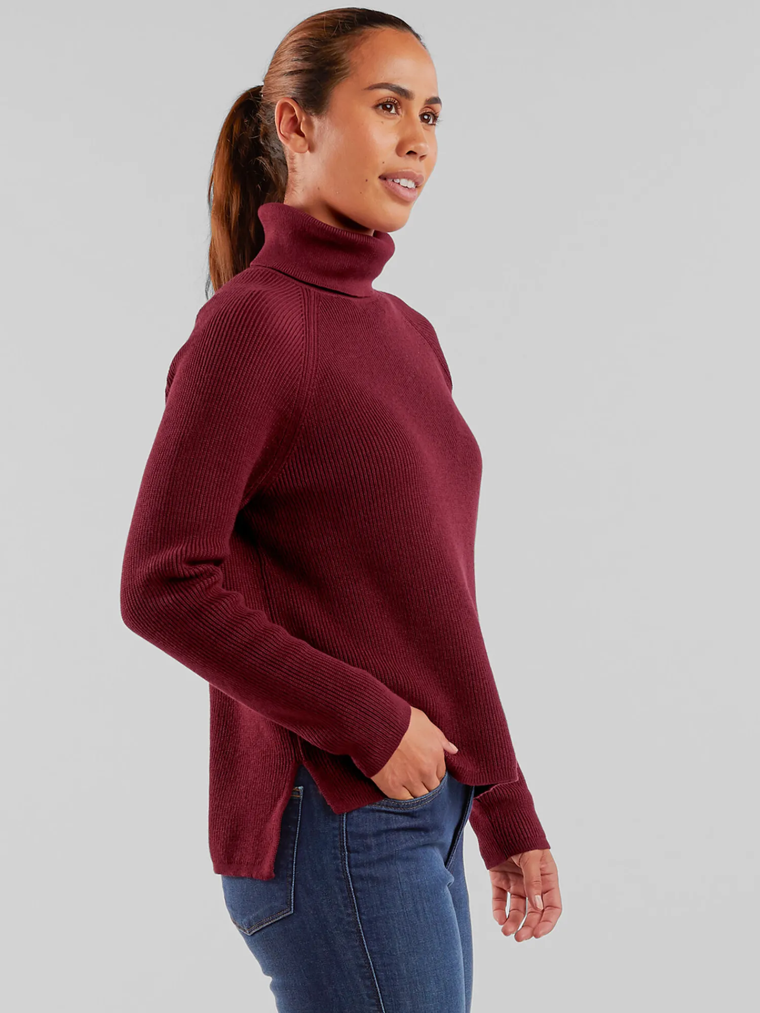 Women Title Nine Long Sleeve Tops>Offsite Synergy Turtleneck Sweater
