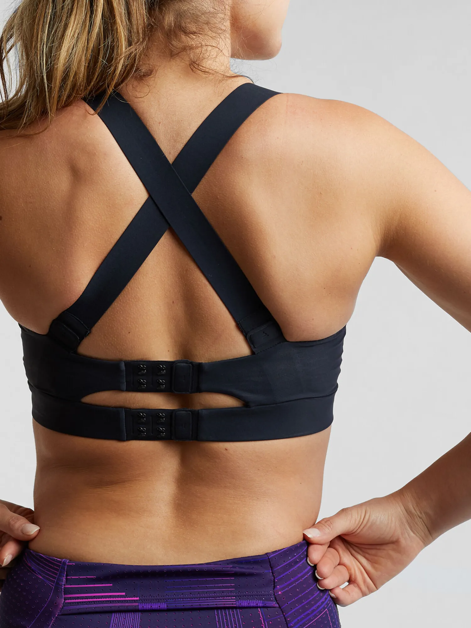 Women Title Nine Sports Bras>Ovation Corset-Front Sports Bra