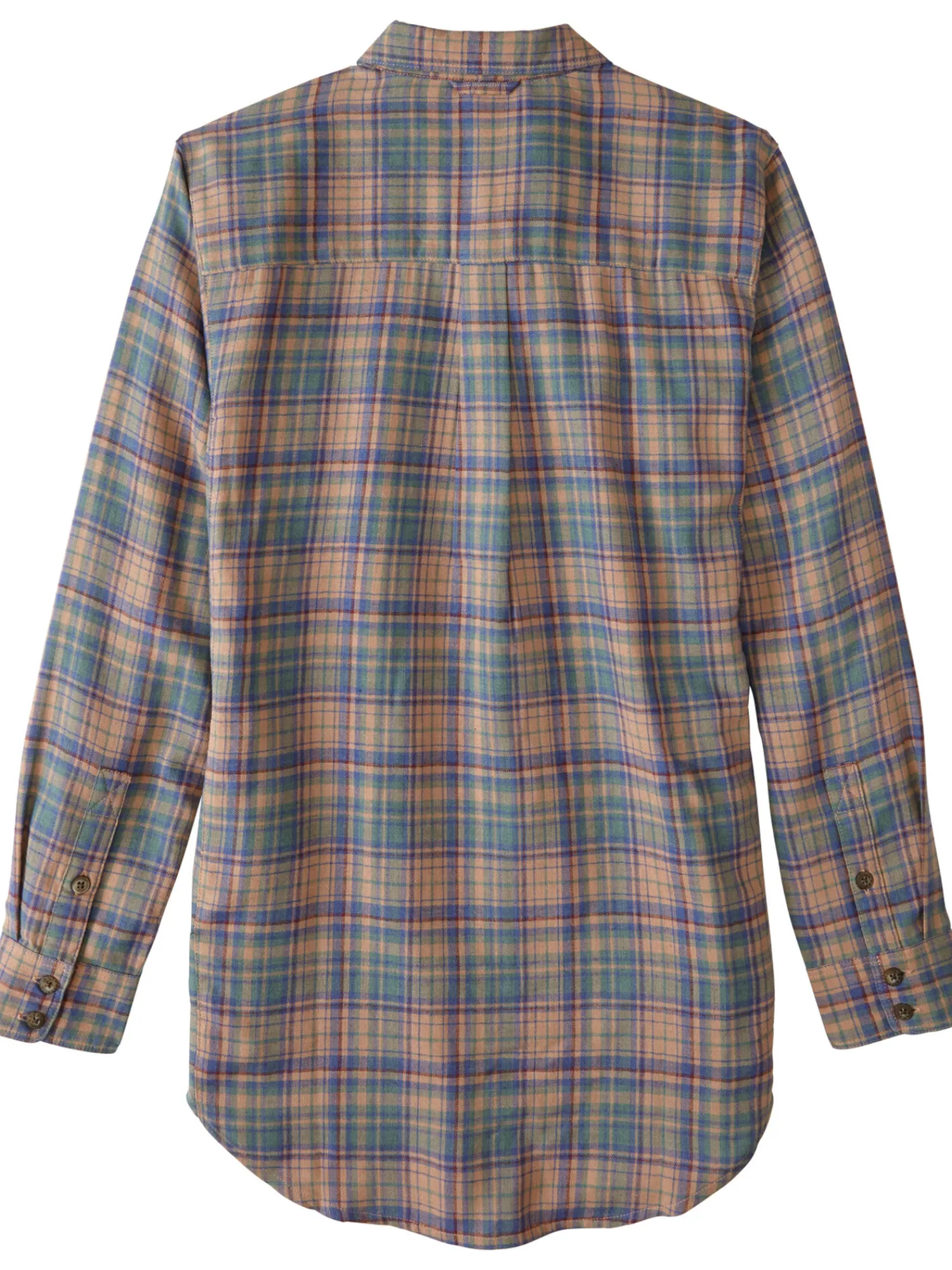 Women Title Nine Long Sleeve Tops>Plaiditude Droptail Shirt