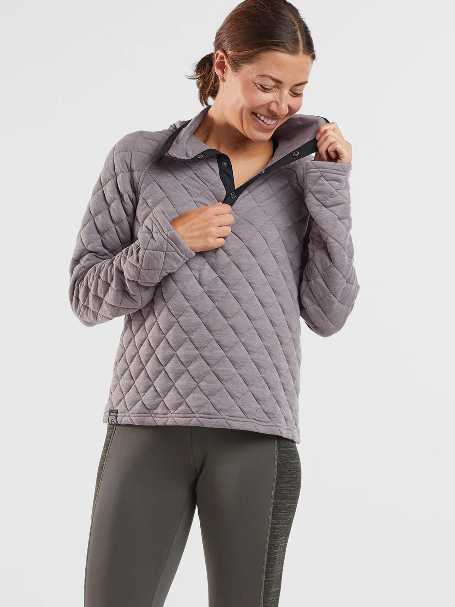 Women Title Nine Hoodies & Sweatshirts>Power Up Quilted Snap Pullover