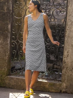 Women Title Nine Upf Clothing>Round Trip Midi Dress - Turkish Delight