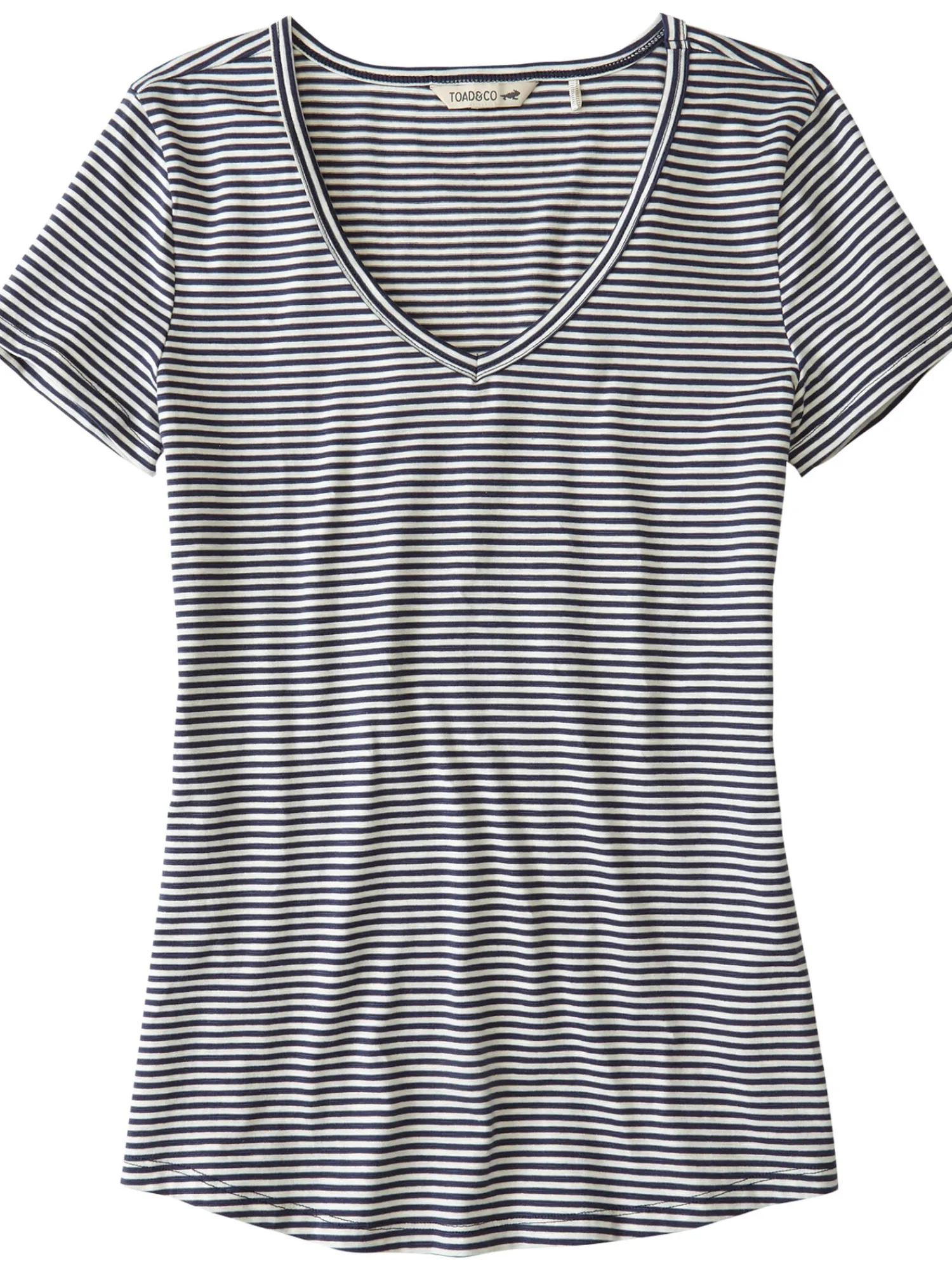 Women Title Nine Short Sleeve Tops>Samba V Neck Tee