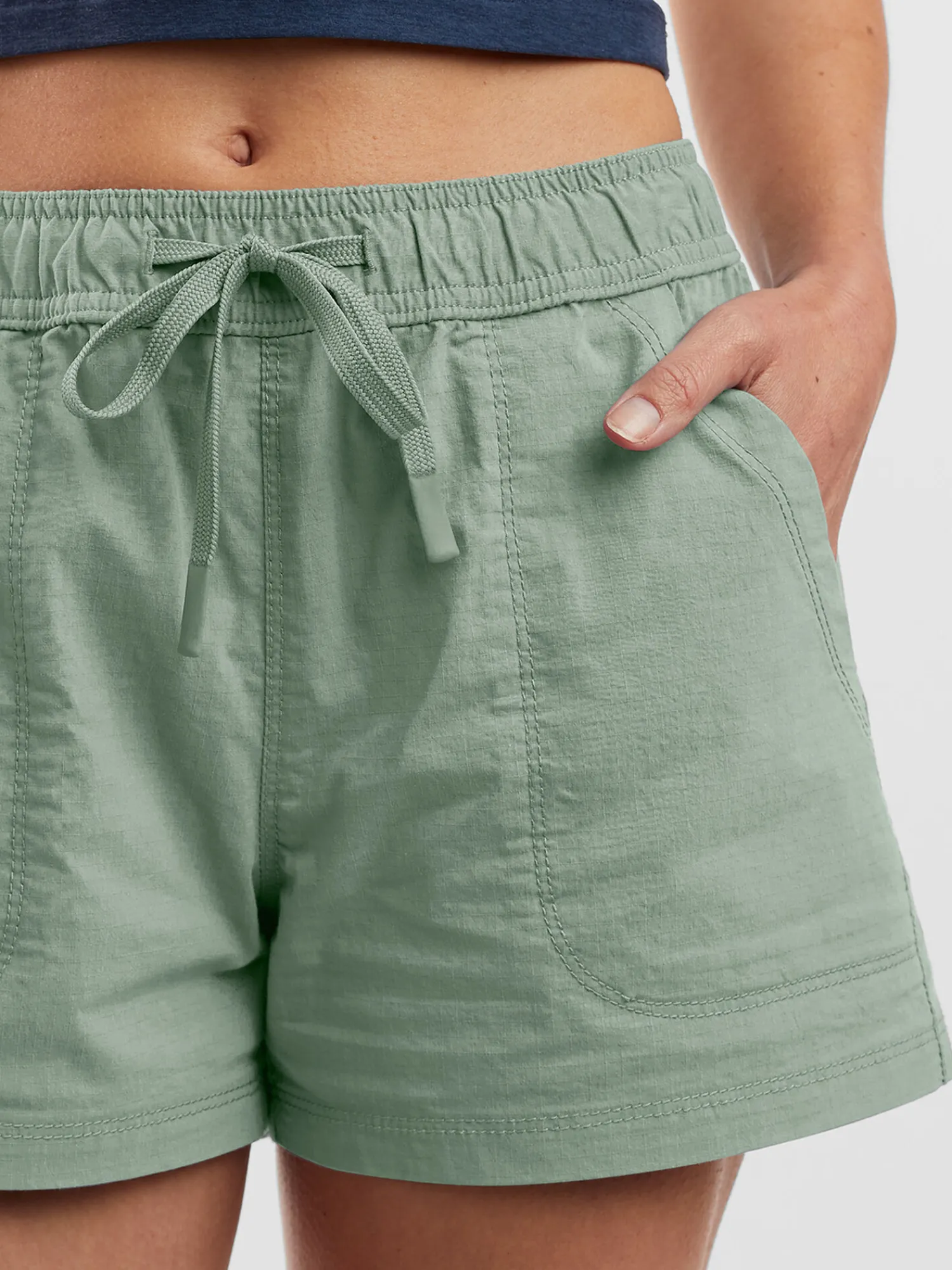 Women Title Nine Bottoms Finder>Scout Ripstop Shorts 3"