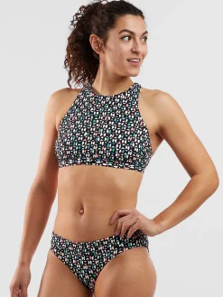 Women Title Nine Bikini Tops>Selkie High Neck Bikini Top - Wild Waves