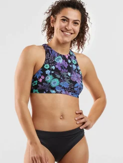 Women Title Nine Bikini Tops>Selkie High Neck Bikini Top - Amazonia