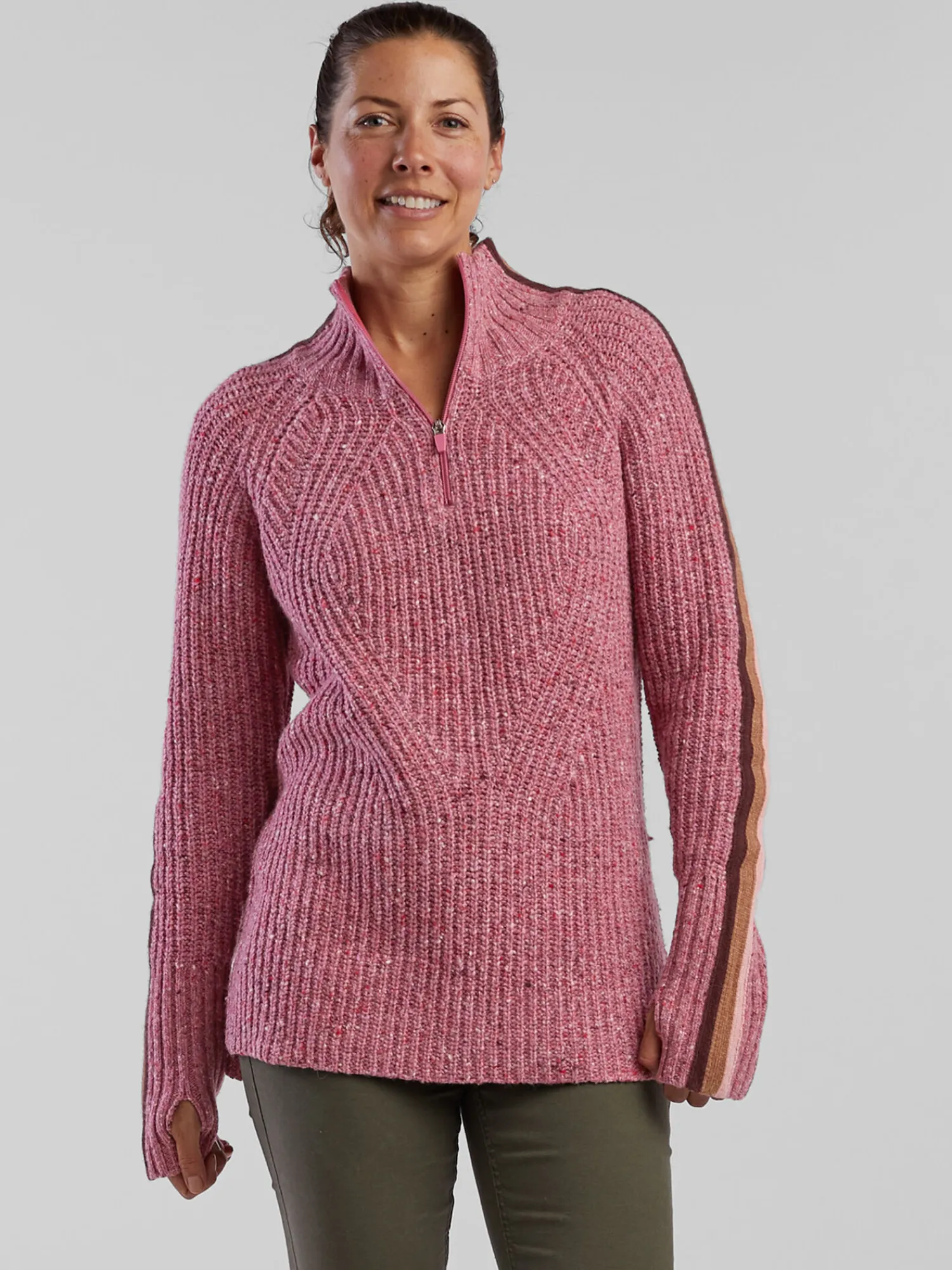 Women Title Nine Long Sleeve Tops>Snowcat 1/4 Zip Sweater