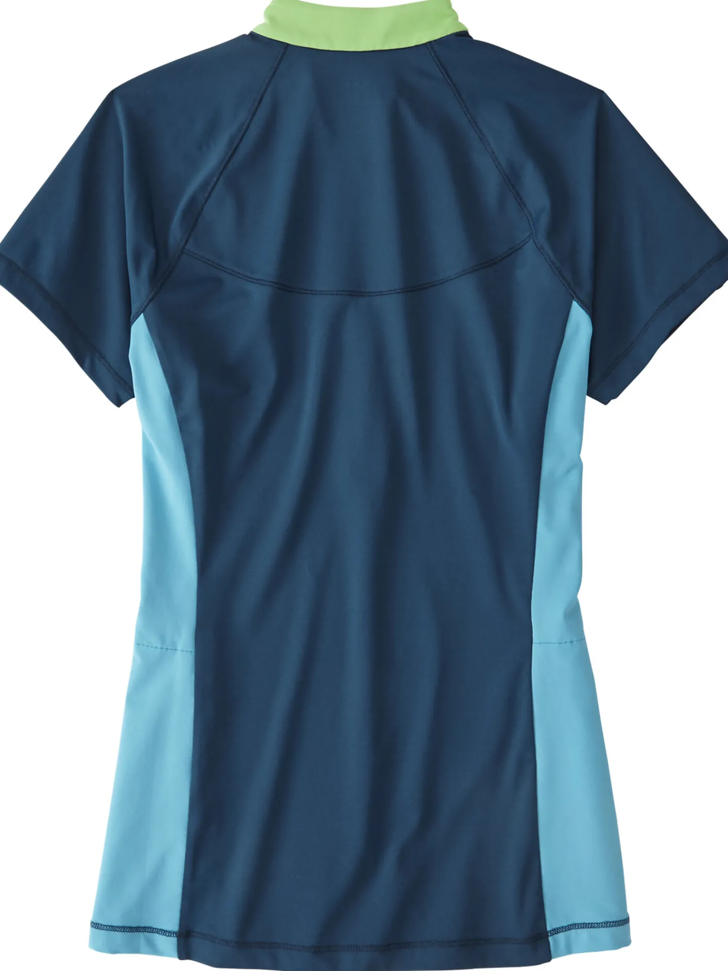 Women Title Nine Swim Cover Ups>Sunbuster 1/2 Zip Short Sleeve Sun Shirt - Solid