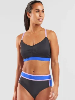 Women Title Nine Bikini Tops>Tidal Rave Underwire Bikini Top - Colorblock