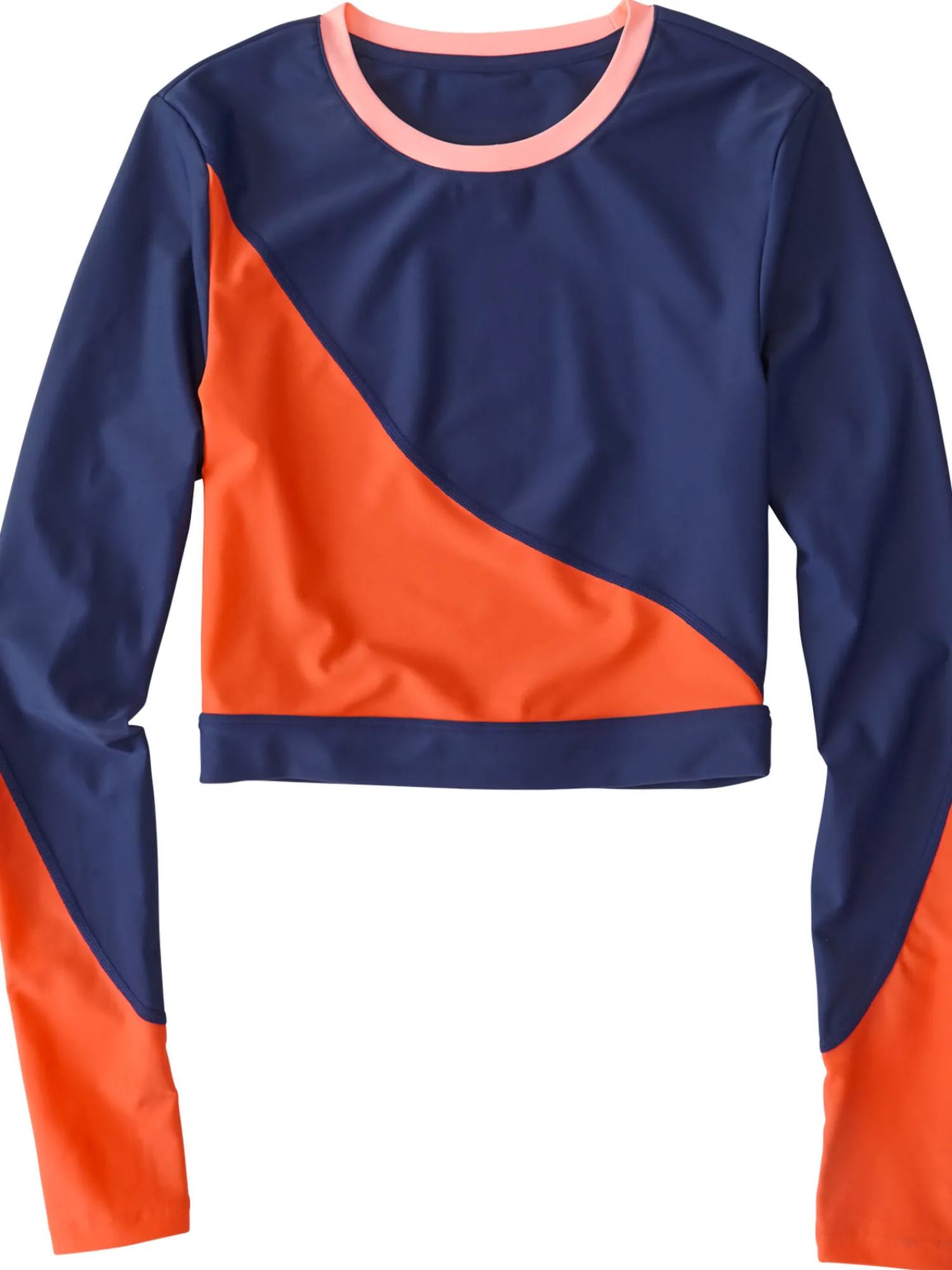 Women Title Nine Solid Swim Tops>Tideturn Cropped Rash Guard
