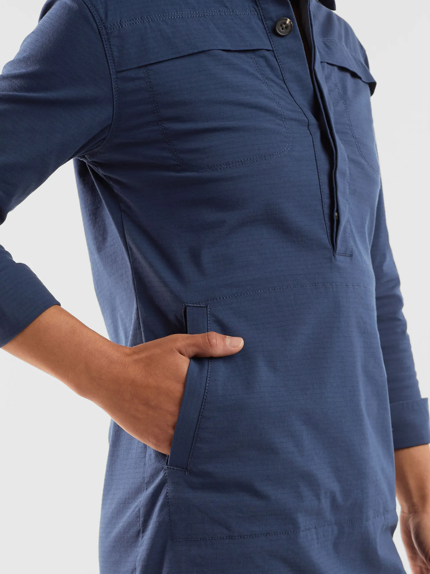 Women Title Nine Dresses>Wren Utility Shirt Dress - Solid